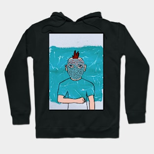 Expressive Elegance: NFT Character - MaleMask Satoshi Edition on TeePublic Hoodie